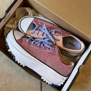 Converse Run Star Hike Low-Top Knit Sneakers